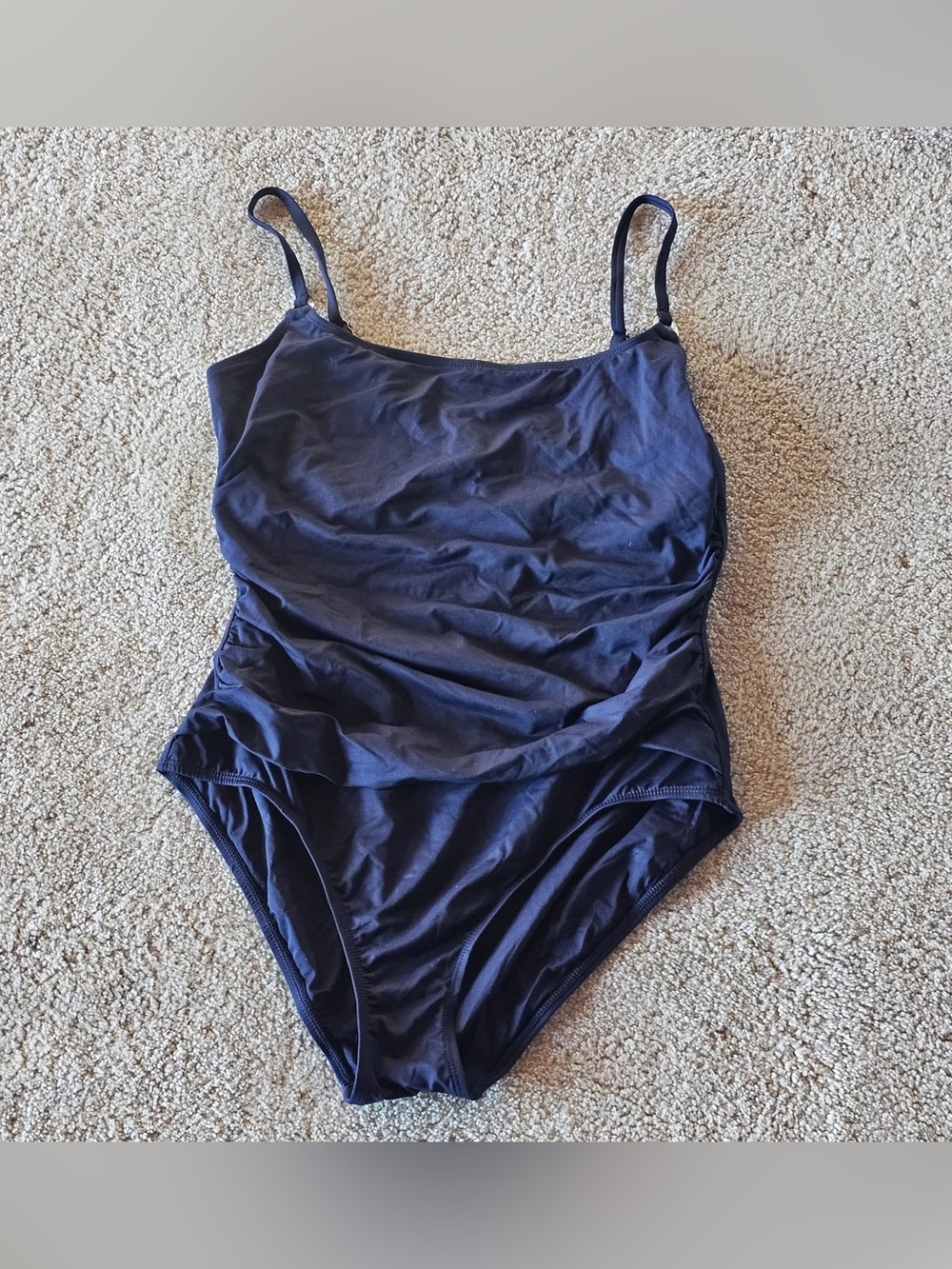 Anne Cole Dark Navy One-Piece Swimsuit